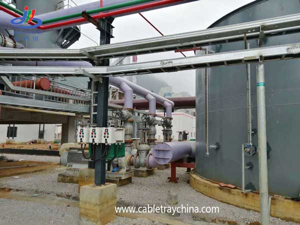 HDG Perforated cable ladder for Steel plant expansion In Kenya HDG Perforated cable ladder for Steel plant expansion In Kenya