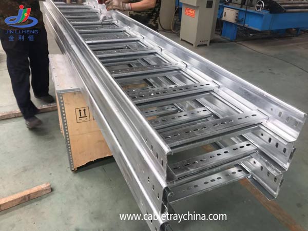 Perforated cable ladder for Steel plant expansion HDG Perforated cable ladder for Steel plant expansion In Kenya